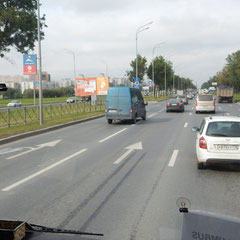 Strecke von Flughafen in die Stadt.