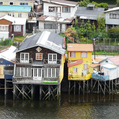 Palafitos à Castro.Chiloé