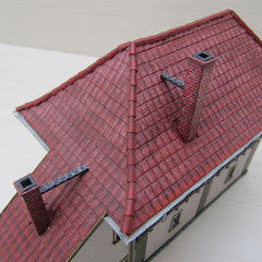 (c) W. Fehse - Stellwerk Waldheim Wo, Putz hell, 1:87 (H0)