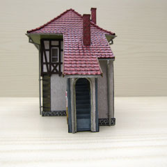 (c) W. Fehse - Stellwerk Waldheim Wo, Putz hell, 1:87 (H0)