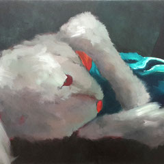 bunny 008 | 50 x 100 cm | Öl auf LW | 2017