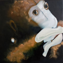 third of the three monkeys | 30 x 30 cm | Öl auf LW | 2017