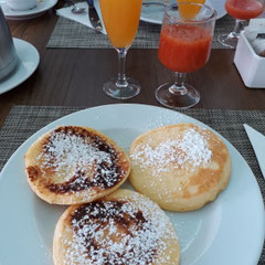 glutenfreie Pancakes im RIU Palace Maledivas