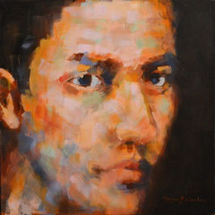 Karim - 60 x 60 cm huile sur toile