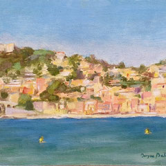 Villefranche sur Mer - 33 x 22 cm huile sur carton toilé