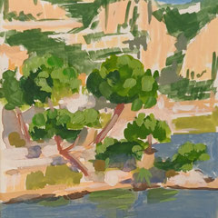 Beaulieu sur Mer 2023 - gouache 20 x 15 cm