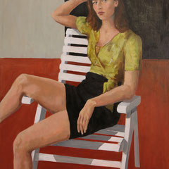 Dans l'atelier 2021 - 116 X 89 cm Huile sur toile