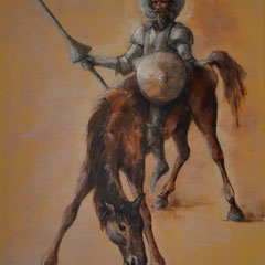 Don quichotte - 114 x 146cm  huile sur toile