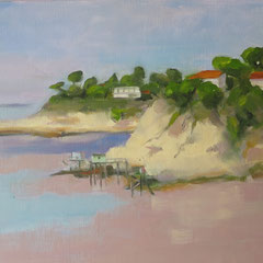 Meschers sur Gironde 2017- 38 x 46 huile sur toile