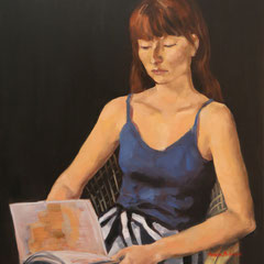 Carlita - 73 x 60 cm Huile sur toile