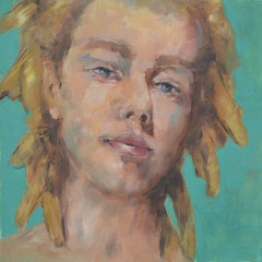 Yohan - 60 x 60 cm huile sur toile