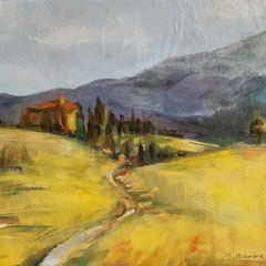 Toscane 2014 - 27 x 22 cm huile sur toile