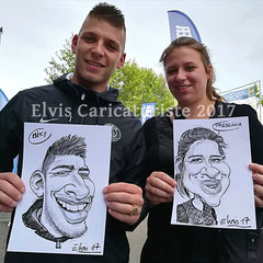 Animation caricatures, foire de Nancy