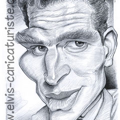 Caricature Charlton Heston