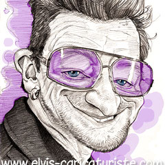 Caricature de Bono