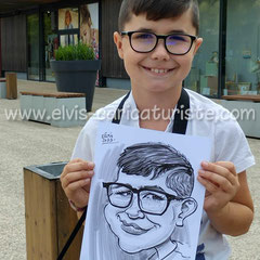 Caricature enfant, centre commercial Thionville