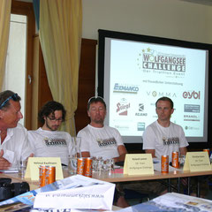 Helmut Kaufmann, Peter Lev, Roland Laimer und  Harald Prohaska,(Organisationskomiteé der Wolfgangsee Challenge)