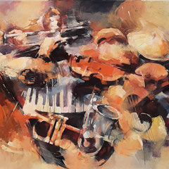 Music was my first love 80x120 cm