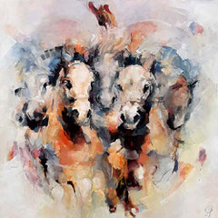 In my heart 100x100 cm