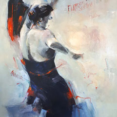 Flamenca Sevillana 100x80 cm