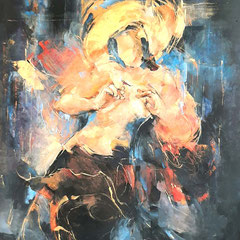 Golden hat 100x80 cm