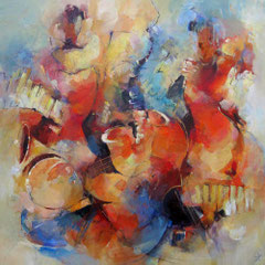 Blues - 100x100 cm.