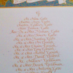 close up of script