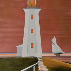 To the Lighthouse, 2023, 100Wx150Hx3,5Dcm, SOLD 