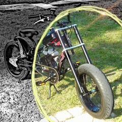 WIDE RIDE FORKS! Fat Boy style forks - PedalChopper WIDE RIDE FORKS! Fat Boy style forks - PedalChopper