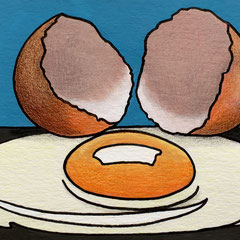 Pop Art Acryl, Tusche, Buntstift Blatt 20 x 30 cm 