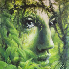 "Urgefühl", Acryl-/Ölfarben auf Leinwand, 120 x 100 x4 cm 