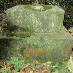 The remains of the grave of Edward William Stubbs