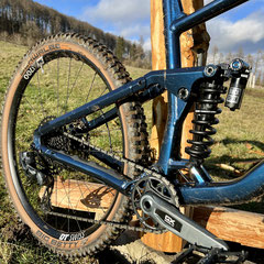 Das FAB.4, mit einem Federweg von 160 mm hinten. © Velototal