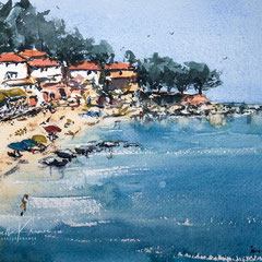 CALELLA DE PALAFRUGELL -  15 in. x 22 in. - 38 x 28 cm  - 520,00 Euro