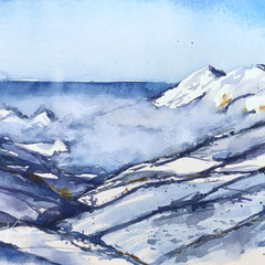VUE SUR LA VALLÉE CAMPAN, 8 in. x 5,9 in. - 20 x 15 cm , 280,00 Euro  