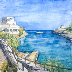 Cala d'Alcaufar, Menorca - 15 in. x 15 in. - 38 x 38 cm - 560,00 Euro