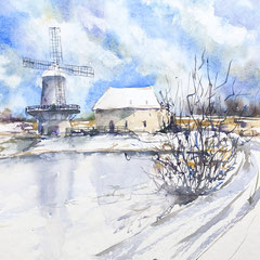 The Kilsdonk Mill, 13,7 in. x 11,8 in. - 35 x 30 cm - 480,00 Euro