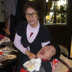 山下智加さんとお母さん