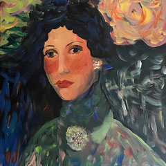 Florence, 60 x 80 cm, Acrylfarben auf Keilrahmen, signiert und datiert 2023