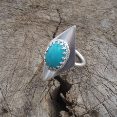 Zeigefingerring mit Türkis