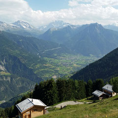 Blick von der Riederalp ins Tal