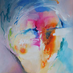 Miss Térieuz ,acrylique, pastels à l'huile , papier 50x70