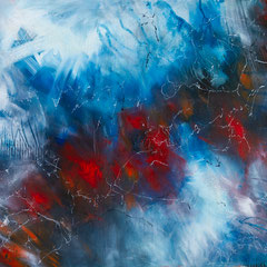  Fagradalsfjall, Island - Acryl auf Leinwand, 100x80 cm, 2025