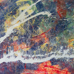  Big white splash - Acryl/Lack auf Leinwand, 102x60 cm