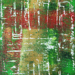 Finnischer Birkenwald - Teil 3, Acryl auf Leinwand, 40x50, 3-teilig, 2005