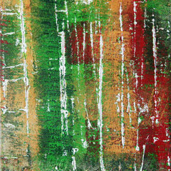 Finnischer Birkenwald- Teil 2, Acryl auf Leinwand, 40x50, 3-teilig, 2005