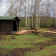 Schutzhütte mit Steg zur Matschkuhle