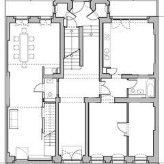 Wohn- und Geschäftshaus - Grundriss Erdgeschoss
