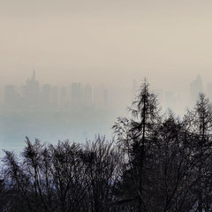 Blick bis zur Skyline