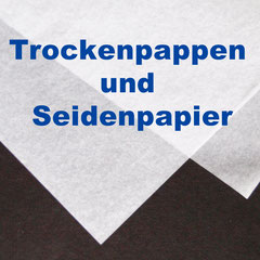 Seidenpapier und Trockenpappen